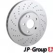 Jeu de 2 disques de frein avant JP GROUP 1363103900 - Visuel 1
