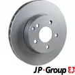 Jeu de 2 disques de frein avant JP GROUP 1363105500 - Visuel 1