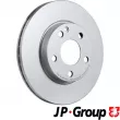 Jeu de 2 disques de frein avant JP GROUP 1363107000 - Visuel 1