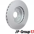Jeu de 2 disques de frein avant JP GROUP 1363107500 - Visuel 2
