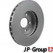 Jeu de 2 disques de frein avant JP GROUP 1363107600 - Visuel 2