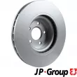Jeu de 2 disques de frein avant JP GROUP 1363107700 - Visuel 2