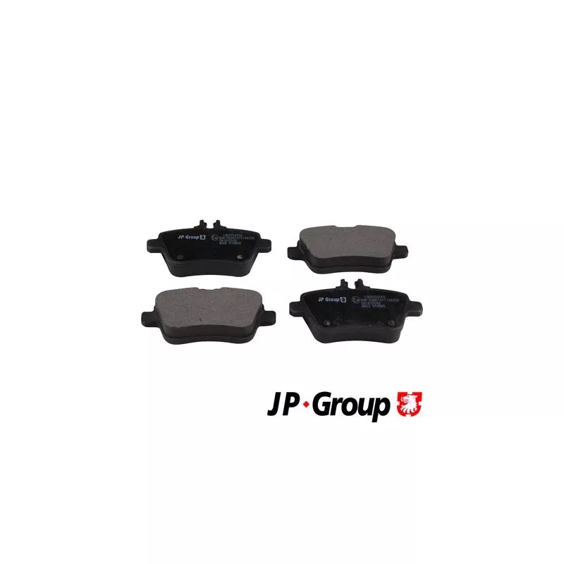 Jeu de 4 plaquettes de frein arrière JP GROUP 1363702510