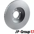 Jeu de 2 disques de frein avant JP GROUP 1463103800 - Visuel 2