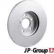 Jeu de 2 disques de frein avant JP GROUP 1463106900 - Visuel 2