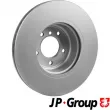 Jeu de 2 disques de frein avant JP GROUP 1463107000 - Visuel 2