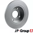 Jeu de 2 disques de frein avant JP GROUP 1563103700 - Visuel 2