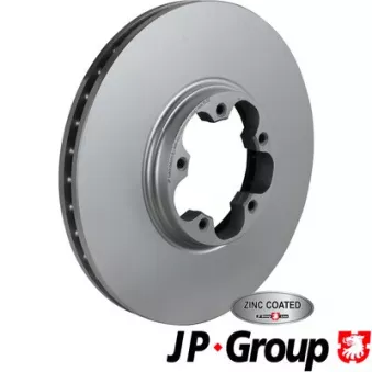 Jeu de 2 disques de frein avant JP GROUP 1563104300