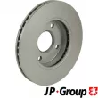 Jeu de 2 disques de frein avant JP GROUP 1563104700 - Visuel 2