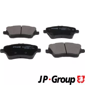 Jeu de 4 plaquettes de frein avant JP GROUP 1563607510