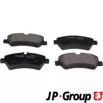 Jeu de 4 plaquettes de frein arrière JP GROUP 1563701810