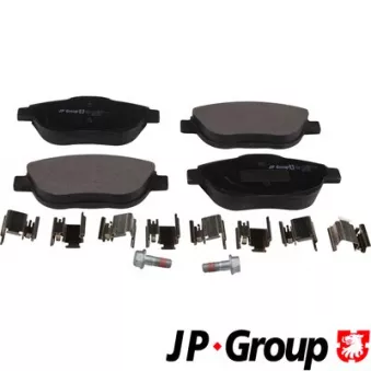 Jeu de 4 plaquettes de frein avant JP GROUP 3163604210