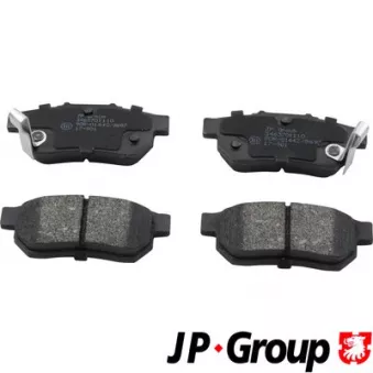 Jeu de 4 plaquettes de frein arrière JP GROUP 3463701110