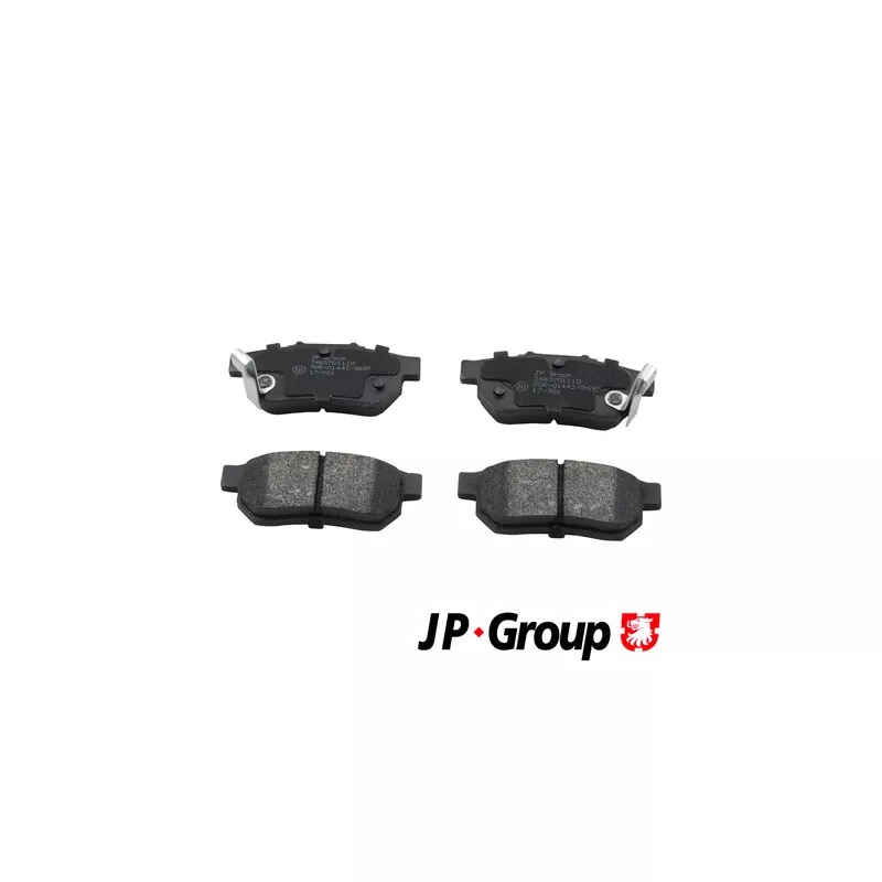 Jeu de 4 plaquettes de frein arrière JP GROUP 3463701110