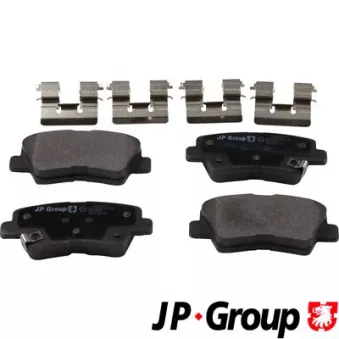 Jeu de 4 plaquettes de frein arrière JP GROUP 3563701110