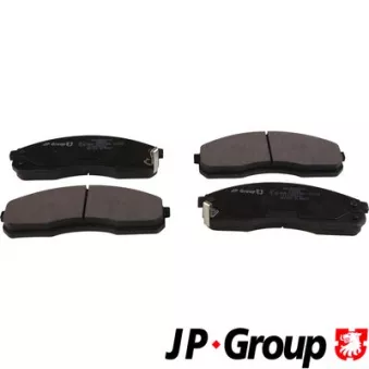 Jeu de 4 plaquettes de frein avant JP GROUP 3663600310