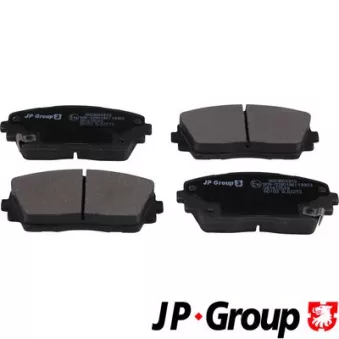 Jeu de 4 plaquettes de frein avant JP GROUP 3663604310