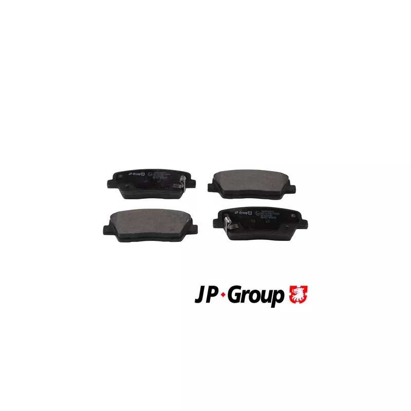 Jeu de 4 plaquettes de frein arrière JP GROUP 3663700510