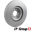 Jeu de 2 disques de frein avant JP GROUP 3763101500 - Visuel 2
