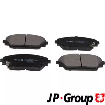 Jeu de 4 plaquettes de frein avant JP GROUP 3863604910