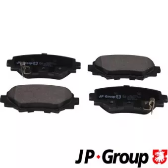 Jeu de 4 plaquettes de frein arrière JP GROUP 3863701110