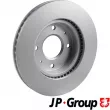 Jeu de 2 disques de frein avant JP GROUP 3963101500 - Visuel 2