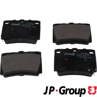 Jeu de 4 plaquettes de frein arrière JP GROUP 3963700610