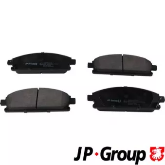 Jeu de 4 plaquettes de frein avant JP GROUP 4063604310