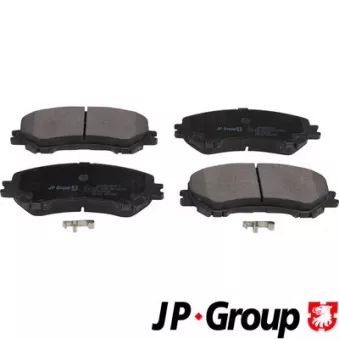 Jeu de 4 plaquettes de frein avant JP GROUP 4063604810