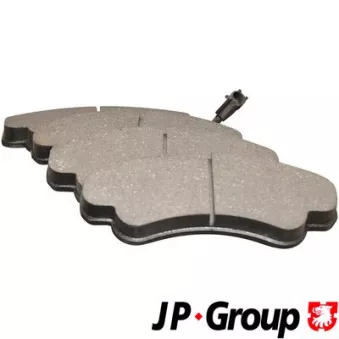 Jeu de 4 plaquettes de frein avant JP GROUP 4163601010