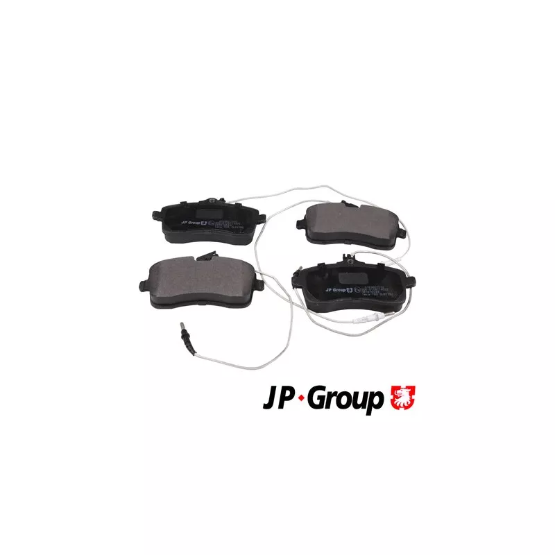 Jeu de 4 plaquettes de frein avant JP GROUP 4163607510