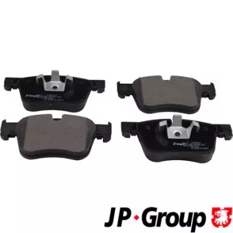 Jeu de 4 plaquettes de frein avant JP GROUP 4163607610
