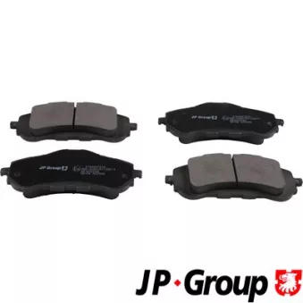 Jeu de 4 plaquettes de frein avant JP GROUP 4163607810