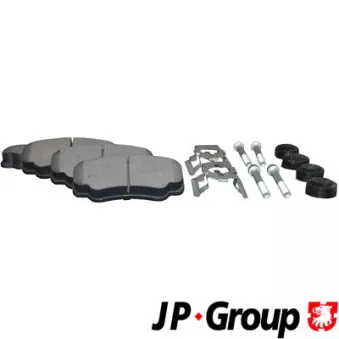 Jeu de 4 plaquettes de frein arrière JP GROUP 4163700610