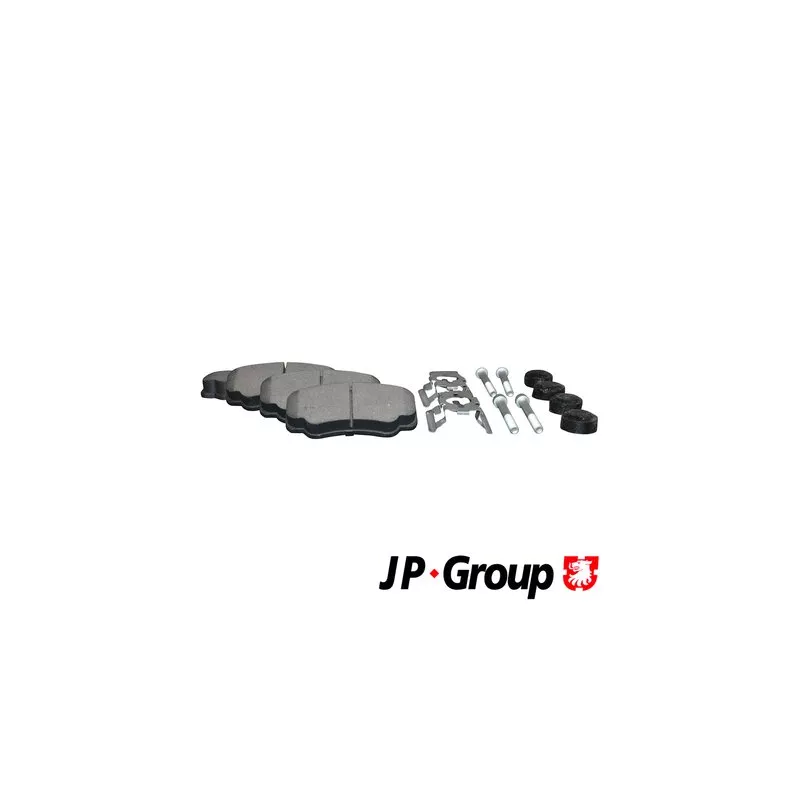Jeu de 4 plaquettes de frein arrière JP GROUP 4163700610