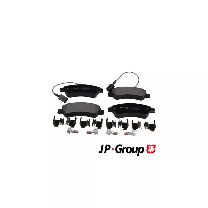 Jeu de 4 plaquettes de frein arrière JP GROUP 4163701610