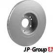 Jeu de 2 disques de frein avant JP GROUP 4363100600 - Visuel 2