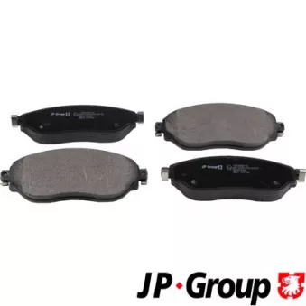 Jeu de 4 plaquettes de frein avant JP GROUP 4363606110