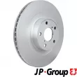 Jeu de 2 disques de frein avant JP GROUP 4663100200 - Visuel 1