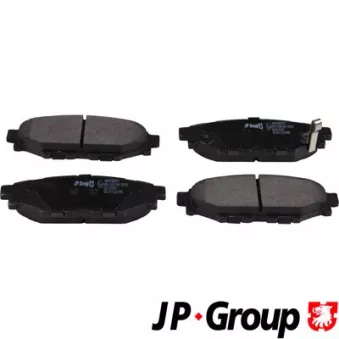 Jeu de 4 plaquettes de frein arrière JP GROUP 4663700310