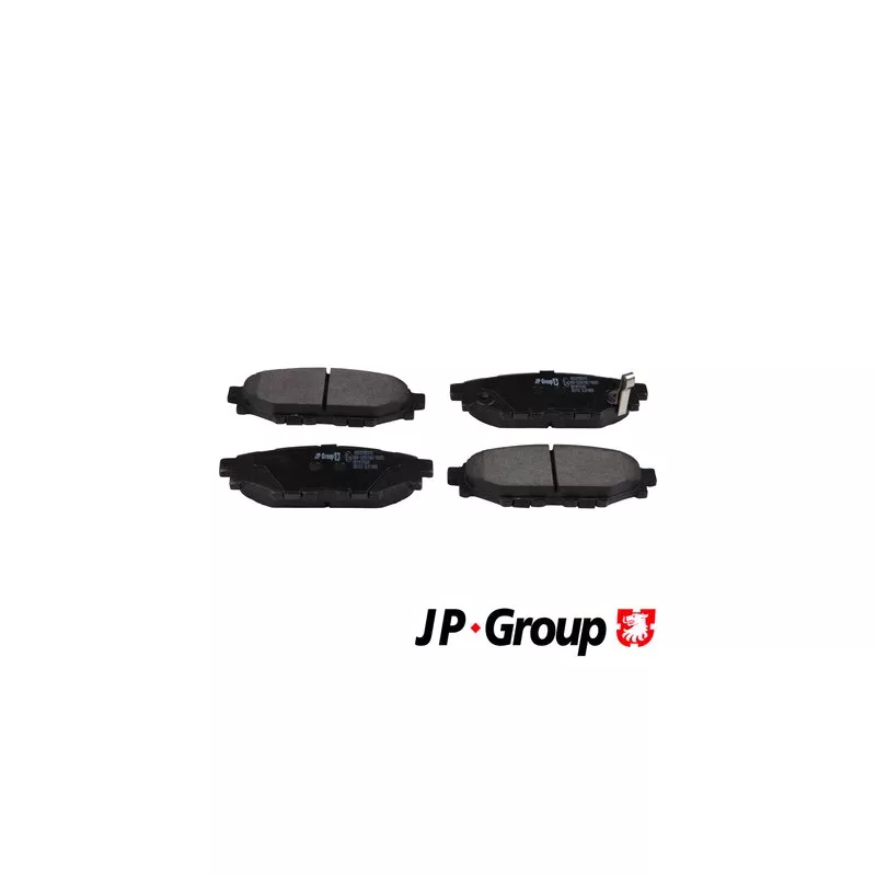 Jeu de 4 plaquettes de frein arrière JP GROUP 4663700310