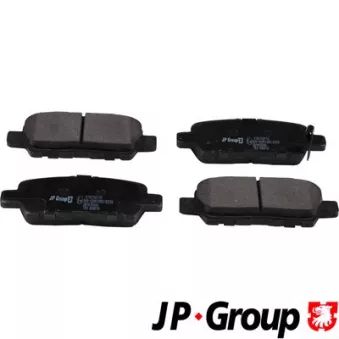 Jeu de 4 plaquettes de frein arrière JP GROUP 4763700110