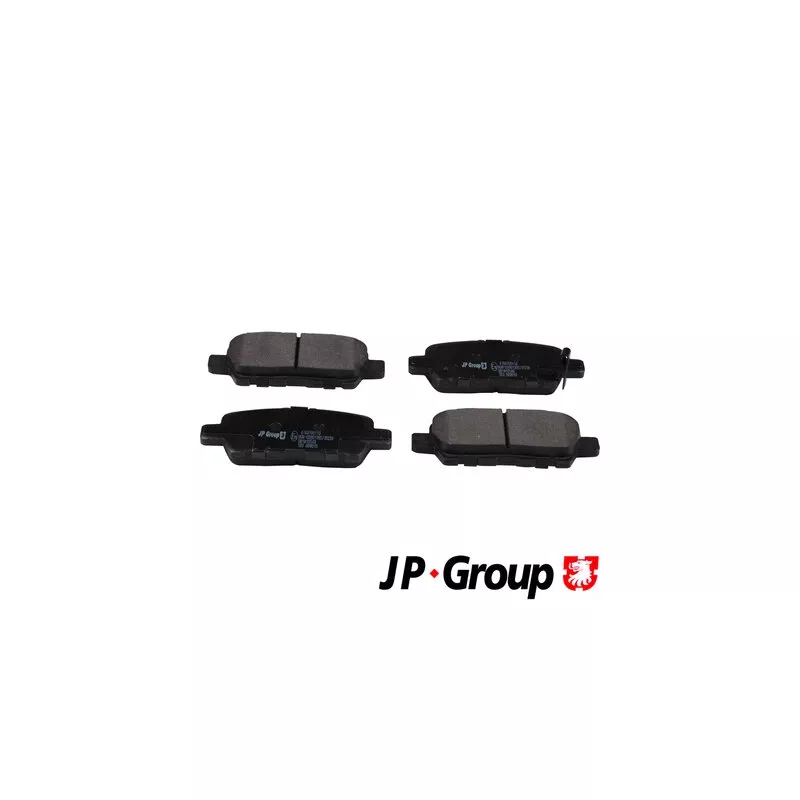 Jeu de 4 plaquettes de frein arrière JP GROUP 4763700110