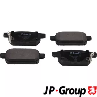 Jeu de 4 plaquettes de frein arrière JP GROUP 4763700210