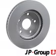 Jeu de 2 disques de frein avant JP GROUP 4863104000 - Visuel 2