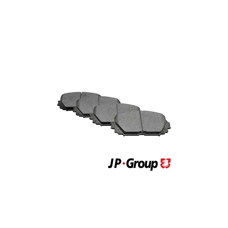 Jeu de 4 plaquettes de frein avant JP GROUP 4863601610