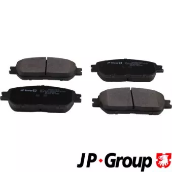 Jeu de 4 plaquettes de frein avant JP GROUP 4863607410