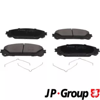 Jeu de 4 plaquettes de frein avant JP GROUP 4863607510
