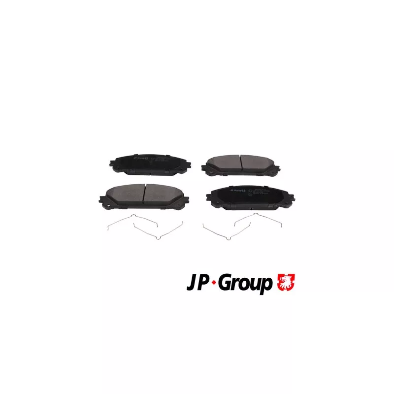 Jeu de 4 plaquettes de frein avant JP GROUP 4863607510