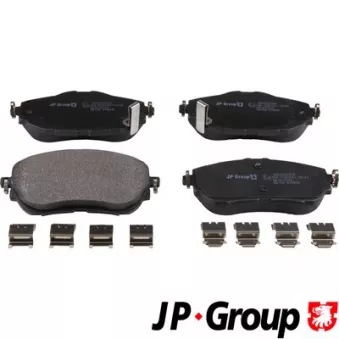 Jeu de 4 plaquettes de frein avant JP GROUP 4863607810
